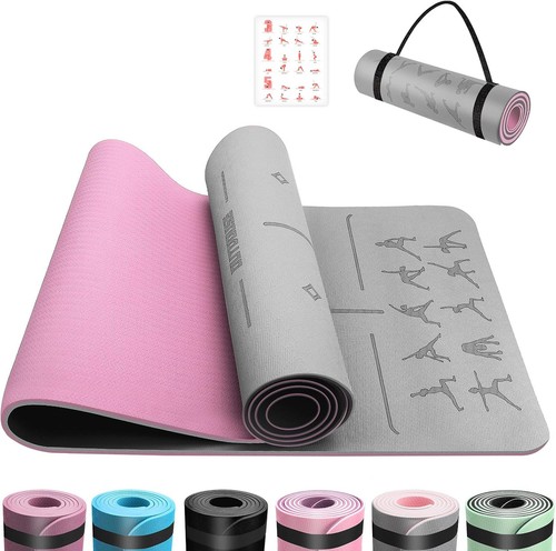 Tpe 6mm yoga mat with - yoga,