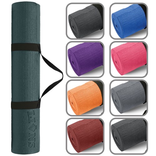 Yoga mat non slip - pilates, 6mm