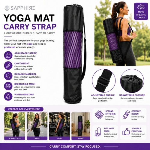6mm thick yoga mat - non, slip