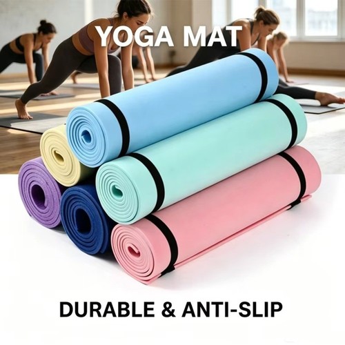 Yoga mat 6mm thick - 6mm, gym
