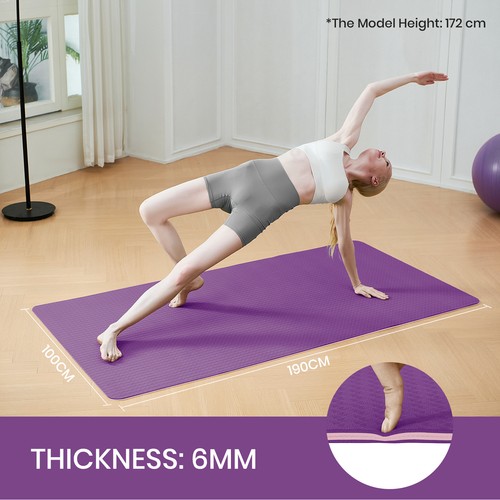 Large yoga mat - for, 190cm