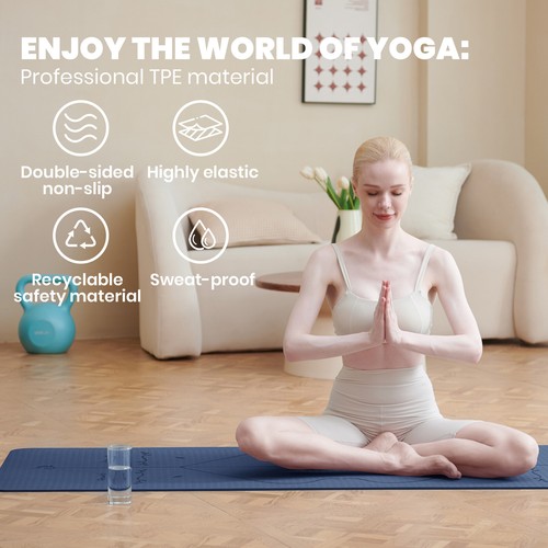 Yoga mat non - non, slip