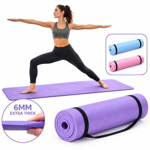 6mm yoga mat - yoga, non