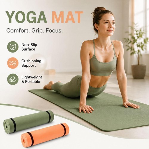 Yoga mat 8mm - thick, gym