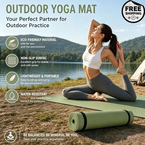 Yoga mat 6mm thick - thick, exercise
