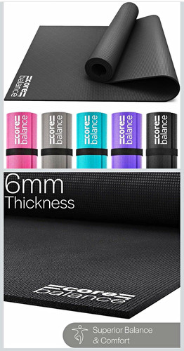 6mm black yoga - with, carry