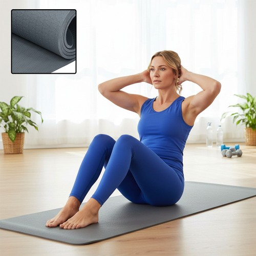 Yoga mat 6mm thick non - mat,