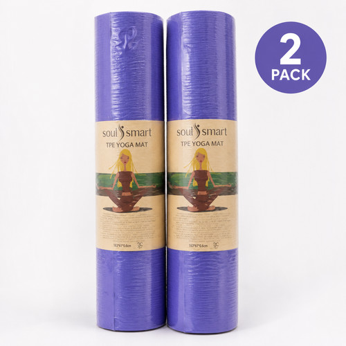 Pack purple yoga mat - 2,