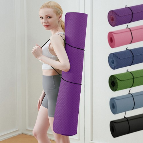 Yoga mat 6mm thick - mat, gym